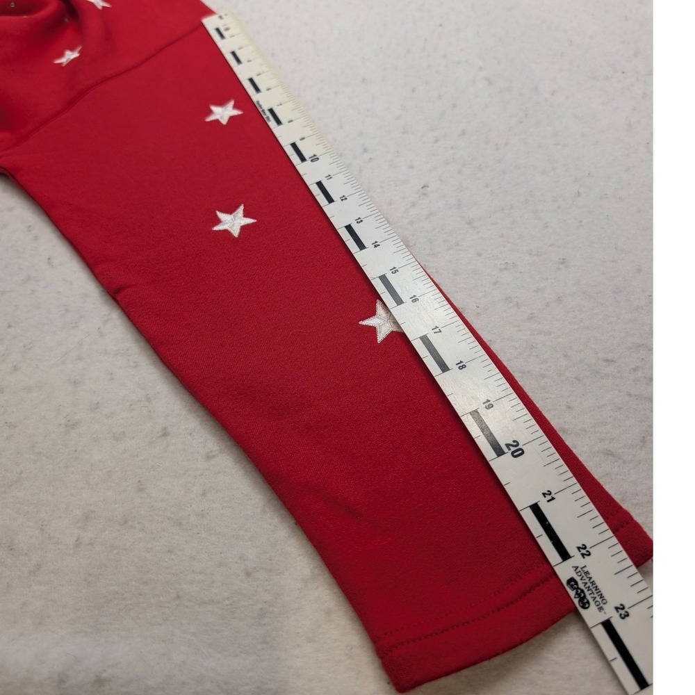 The Quacker Factory Sweatshirt Women Large Red Embroidered Stars Rhinestone - Picture 4 of 9